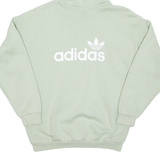 ADIDAS Womens Green Hoodie UK 8