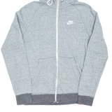 NIKE Mens Grey Hoodie Full Zip S