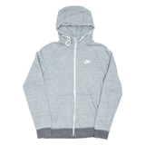 NIKE Mens Grey Hoodie Full Zip S