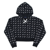 FILA Cropped Womens Black Hoodie M