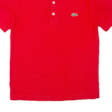 LACOSTE Mens Polo Shirt Red XS