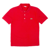 LACOSTE Mens Polo Shirt Red XS