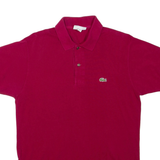 LACOSTE Mens Polo Shirt Maroon M