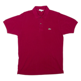 LACOSTE Mens Polo Shirt Maroon M