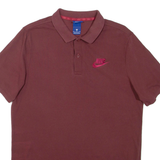 NIKE Mens Polo Shirt Maroon M