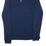 TOMMY JEANS Slim Fit Mens Polo Shirt Blue Long Sleeve L