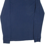 TOMMY JEANS Slim Fit Mens Polo Shirt Blue Long Sleeve L
