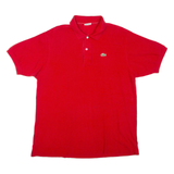 LACOSTE Mens Polo Shirt Red S