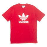 ADIDAS Mens T-Shirt Red S