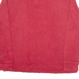 POLO RALPH LAUREN Mens Jumper Red 1/4 Zip Tight Knit L