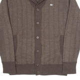 POLO RALPH LAUREN Mens Jumper Brown Roll Neck Tight Knit L