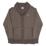 POLO RALPH LAUREN Mens Jumper Brown Roll Neck Tight Knit L