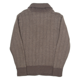 POLO RALPH LAUREN Mens Jumper Brown Roll Neck Tight Knit L