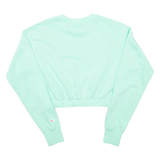 CHAMPION Cropped Womens Sweatshirt Green XS