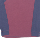 WHITE STUFF Boys T-Shirt Maroon Long Sleeve Button Neck 5-6Y