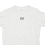 ADIDAS Womens T-Shirt Grey UK 12