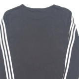 ADIDAS Womens T-Shirt Black Long Sleeve UK 6