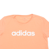 ADIDAS Cropped Womens T-Shirt Orange M