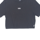VANS Cropped Womens T-Shirt Black S