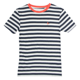JACK WILLS Striped Womens T-Shirt White Crew Neck UK 6