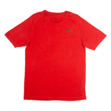 PUMA Mens T-Shirt Red Crew Neck M