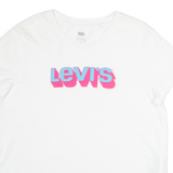 LEVI'S Mens T-Shirt White Crew Neck XL