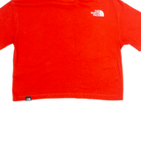 THE NORTH FACE Cropped Womens T-Shirt Orange Crew Neck XS