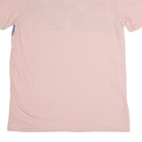GAP Tropical Print Mens T-Shirt Pink Crew Neck S