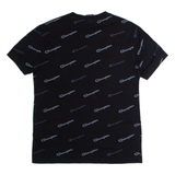 CHAMPION Mens T-Shirt Black Crew Neck S