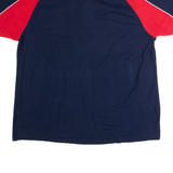 UMBRO Mens Polo Shirt Blue Colourblock 2XL