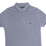 FRENCH CONNECTION Mens Polo Shirt Blue S