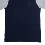 JACK WILLS Mens Polo Shirt Blue Colourblock S