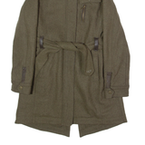 UGG Womens Trench Coat Green Wool L