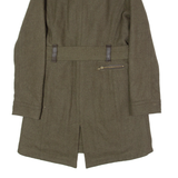 UGG Womens Trench Coat Green Wool L