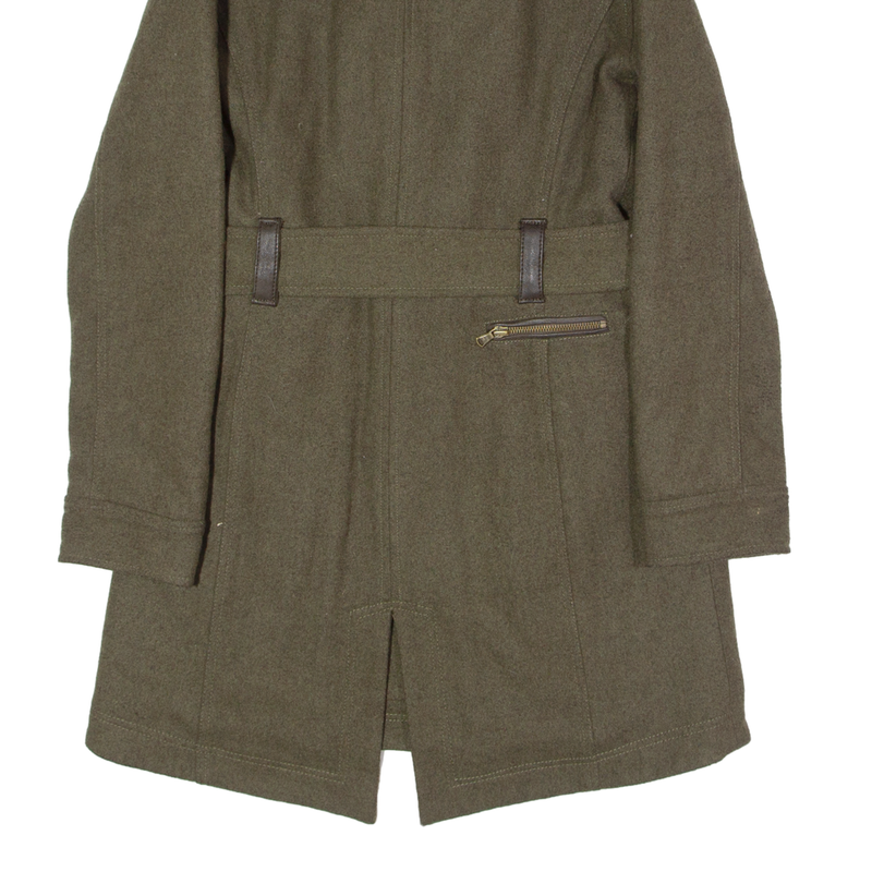 UGG Womens Trench Coat Green Wool L