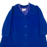 WEILL Womens Overcoat Coat Blue Wool L