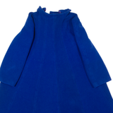 WEILL Womens Overcoat Coat Blue Wool L