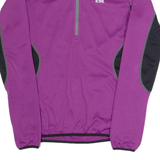 Cycling Womens Jersey Purple Long Sleeve 1/2 Zip S