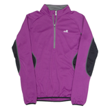 Cycling Womens Jersey Purple Long Sleeve 1/2 Zip S