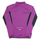 Cycling Womens Jersey Purple Long Sleeve 1/2 Zip S