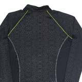 M&S Fitness Womens Jersey Black Long Sleeve 1/4 Zip XL