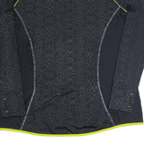 M&S Fitness Womens Jersey Black Long Sleeve 1/4 Zip XL