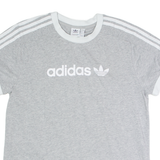 ADIDAS Womens T-Shirt Grey Crew Neck UK 12