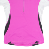 RACER Cycling Womens Jersey Pink 1/4 Zip S