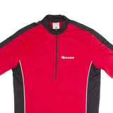 GONSO Cycling Mens Jersey Red 1/2 Zip M