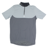 DECATHLON Cycling Mens Jersey Grey 1/4 Zip S