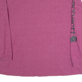 CARHARTT Loose Fit Womens T-Shirt Purple Long Sleeve XL