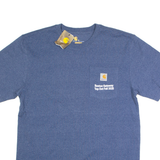 CARHARTT Mens T-Shirt Blue M