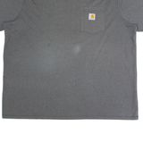 CARHARTT Mens T-Shirt Grey 2XL