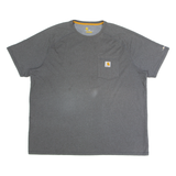 CARHARTT Mens T-Shirt Grey 2XL
